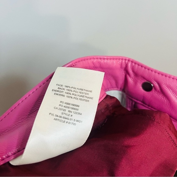 Aritzia Melina Pant Rhodon Pink faux leather size 2 - Picture 5 of 10